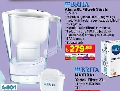 BRİTA FİLTRELİ SÜRAHİ BRİTA FİLTRELİ SÜRAHİ